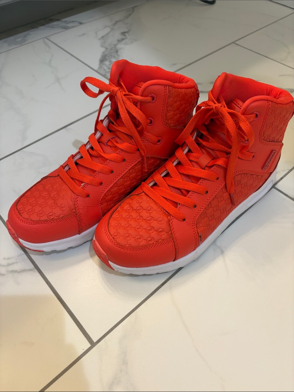 Zumba Bright Orange High-Top Sneakers